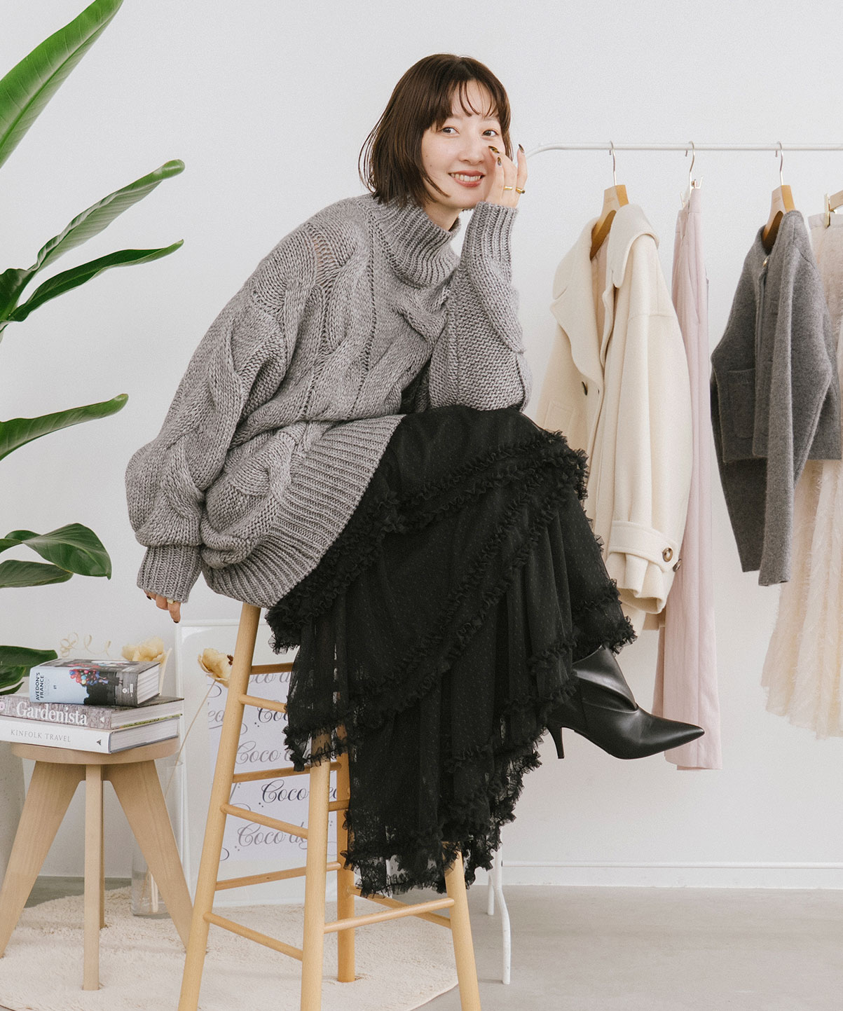 ケーブルニットミニワンピース｜PETAL ONLINE（ペタルオンライン）