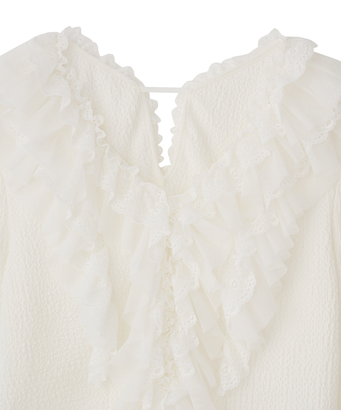 レースフリルカットジャカードトップス｜PETAL ONLINE（ペタルオンライン）