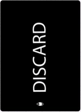 Discard with Oval Holofoil Stamp Filler Card》(裏面MTG柄)[エラー