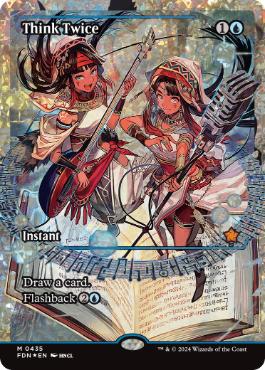 フラクチャー・Foil】(435)□ショーケース□《熟慮/Think Twice》[FDN