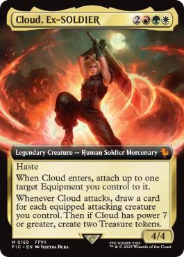 サージ・Foil】(210)□ボーダーレス□《元ソルジャー、クラウド/Cloud