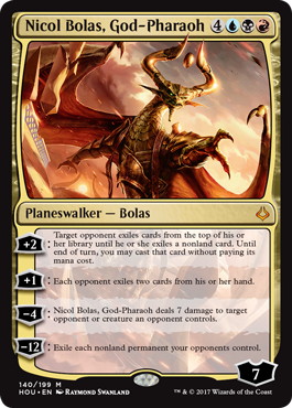 王神、ニコル・ボーラス/Nicol Bolas, God-Pharaoh》[HOU] 金R | 日本