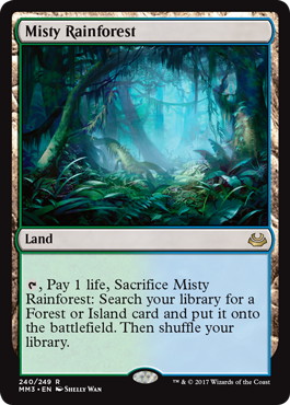250)《霧深い雨林/Misty Rainforest》[MH2] 土地R | 日本最大級 MTG