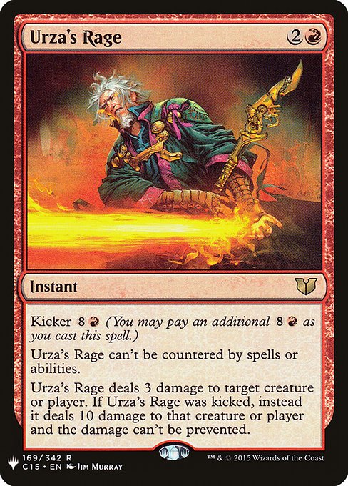 151)《ウルザの激怒/Urza's Rage》[MH1] 赤U | 日本最大級 MTG通販