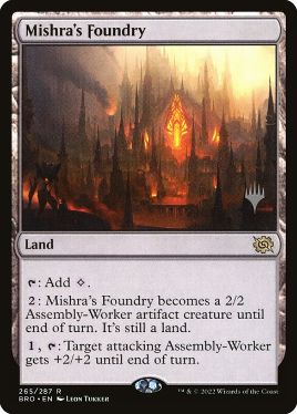 Foil】(378)《ミシュラの鋳造所/Mishra's Foundry》(BOXプロモ)[BRO-P