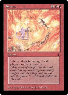 □黒枠□《インフェルノ/Inferno》[4EDBB] 赤R | 日本最大級 MTG通販
