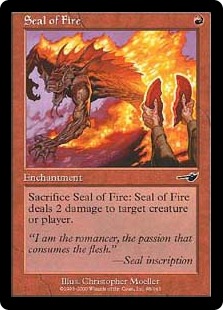 Foil】《炎の印章/Seal of Fire》[NEM] 赤C | 日本最大級 MTG通販