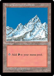 冠雪の山/Snow-Covered Mountain》[ICE] 土地 | 日本最大級 MTG通販