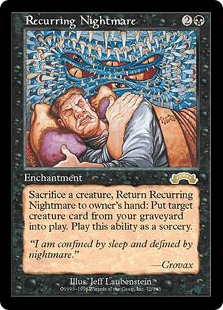 MTG 繰り返す悪夢 サイン入りプレイマット MTG 繰り返す悪夢 サイン