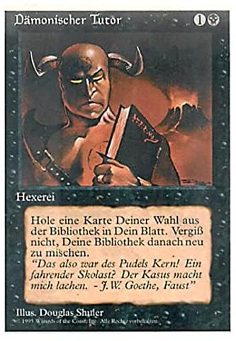 Foil】《悪魔の教示者/Demonic Tutor》(2020年版)[ジャッジ褒賞] 黒