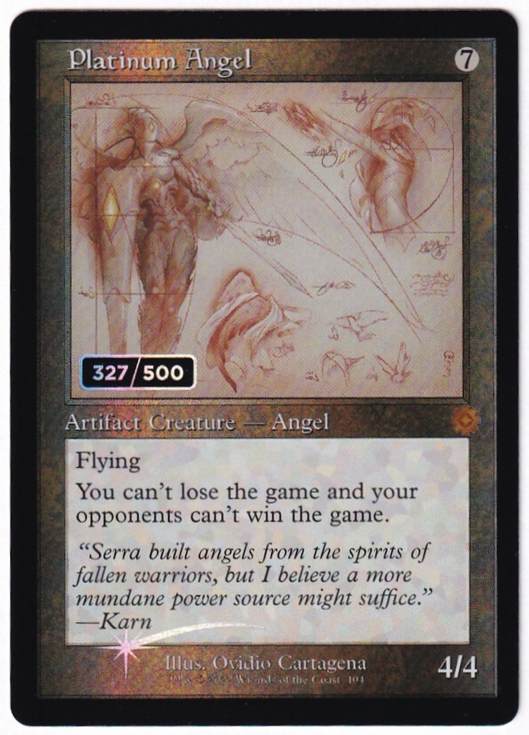 ダブルレインボウ・Foil】(104)□設計図□《白金の天使/Platinum Angel