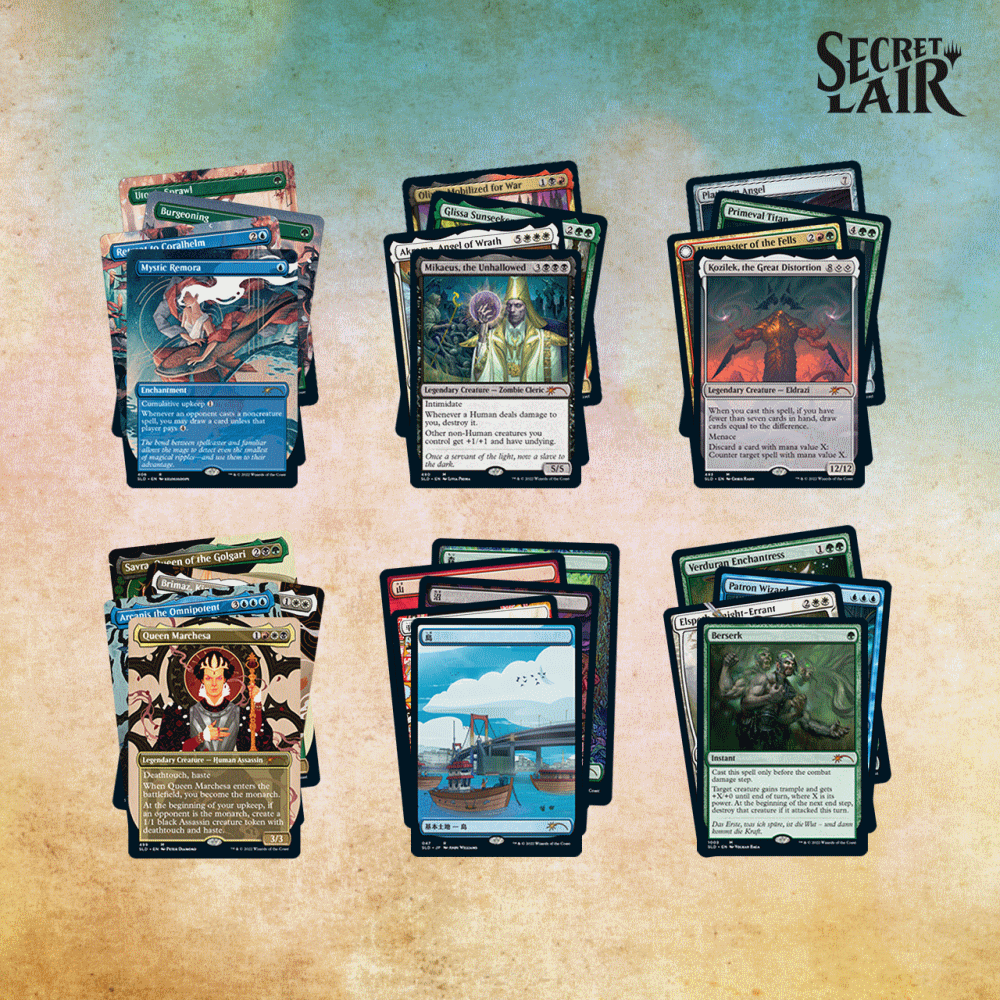 新たなSecret Lair製品が多数公開。渋谷が描かれた《平地》が収録され