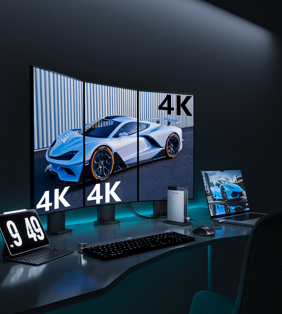 USB-C PD3.1 Triple Display 11-in-1 MST Aluminum Docking Station