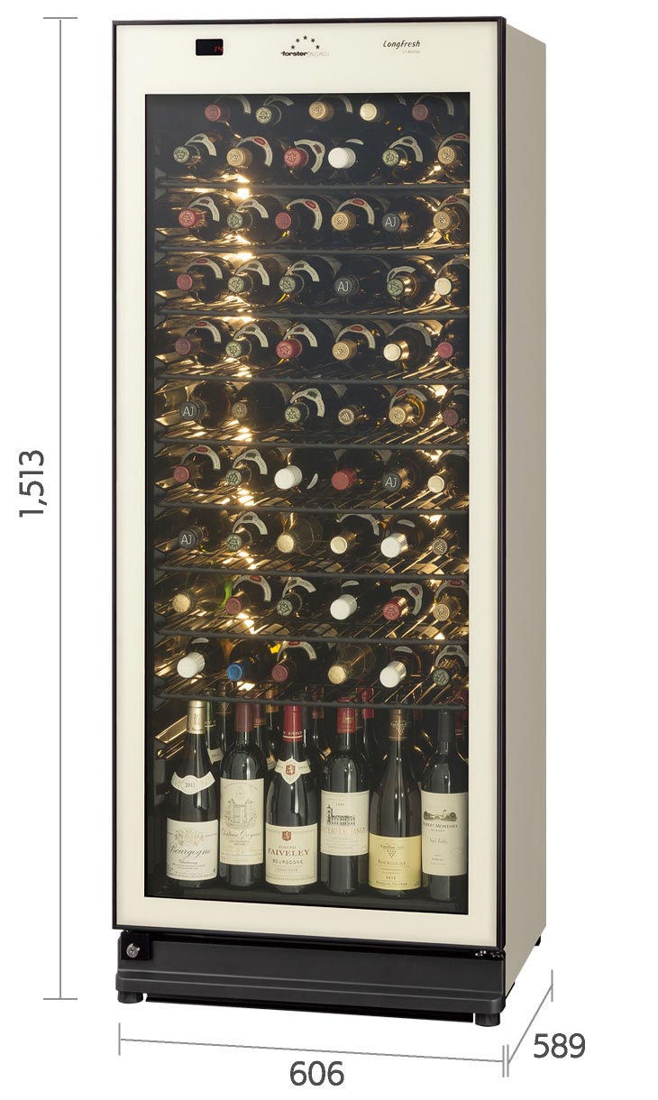 ST-RV273GL(A) ロングフレッシュ セラー [ガラス扉/左開き/77本収納