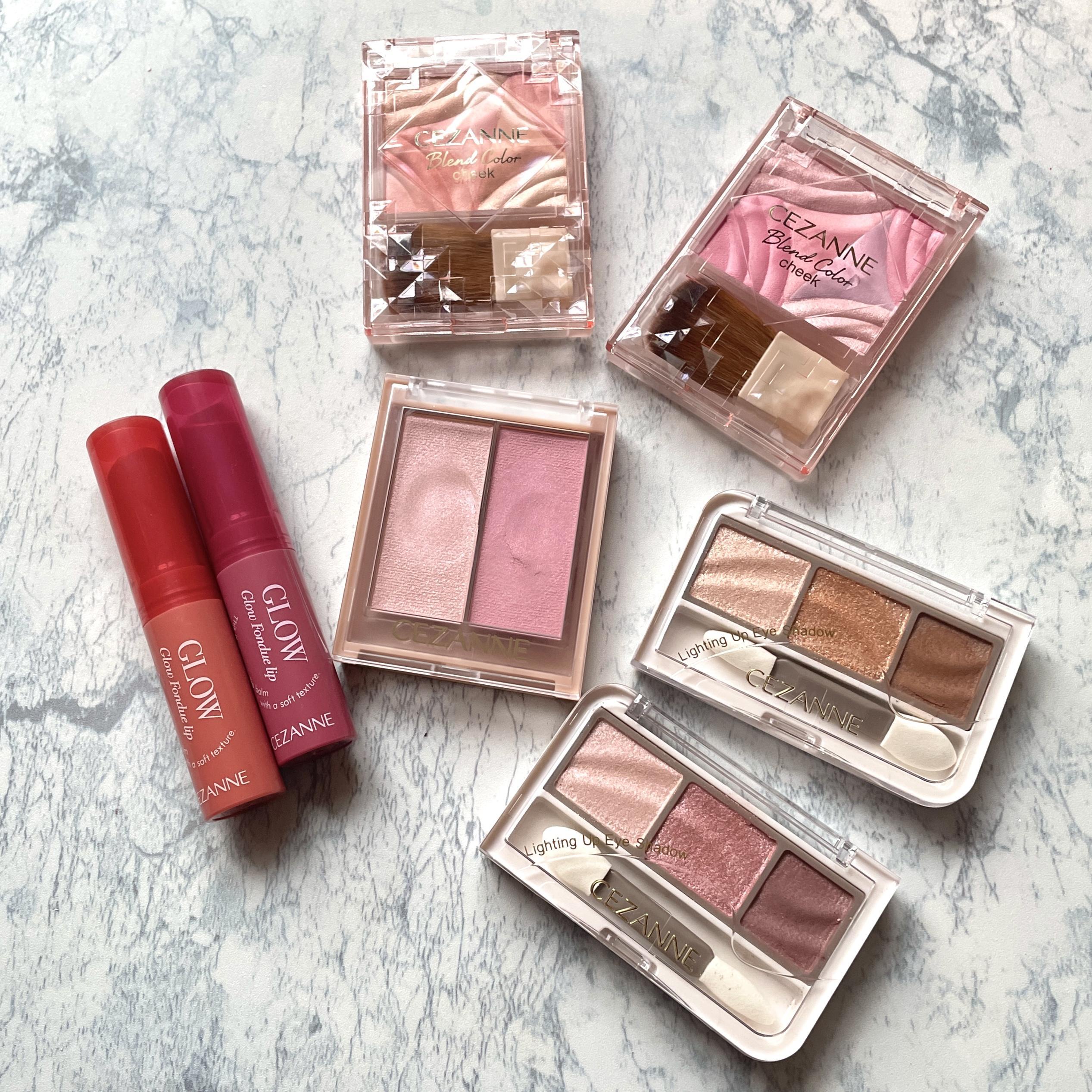 セザンヌ新作】2025年春のアイシャドウ、リップ、チークをレビュー
