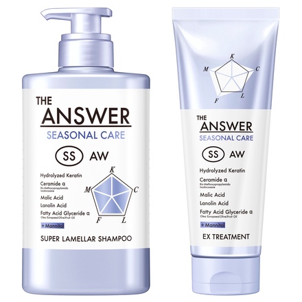 THE ANSWER / シーズナルケア SS スーパーラメラシャンプー & EX
