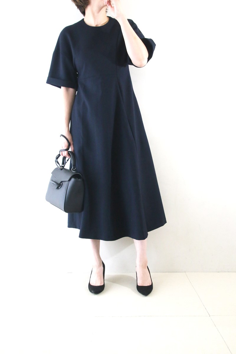 ENFOLDダブルクロス ドレープドレス ワンピース（sold out） | FITTING LOG