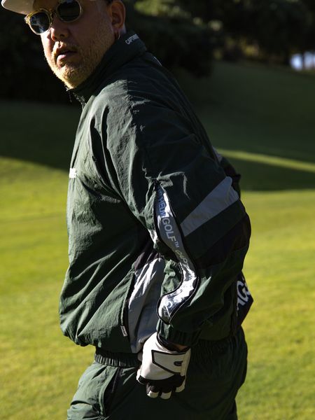 Captains Helm Golf / NAGG HOOD IN NYLON JACKET -Green-