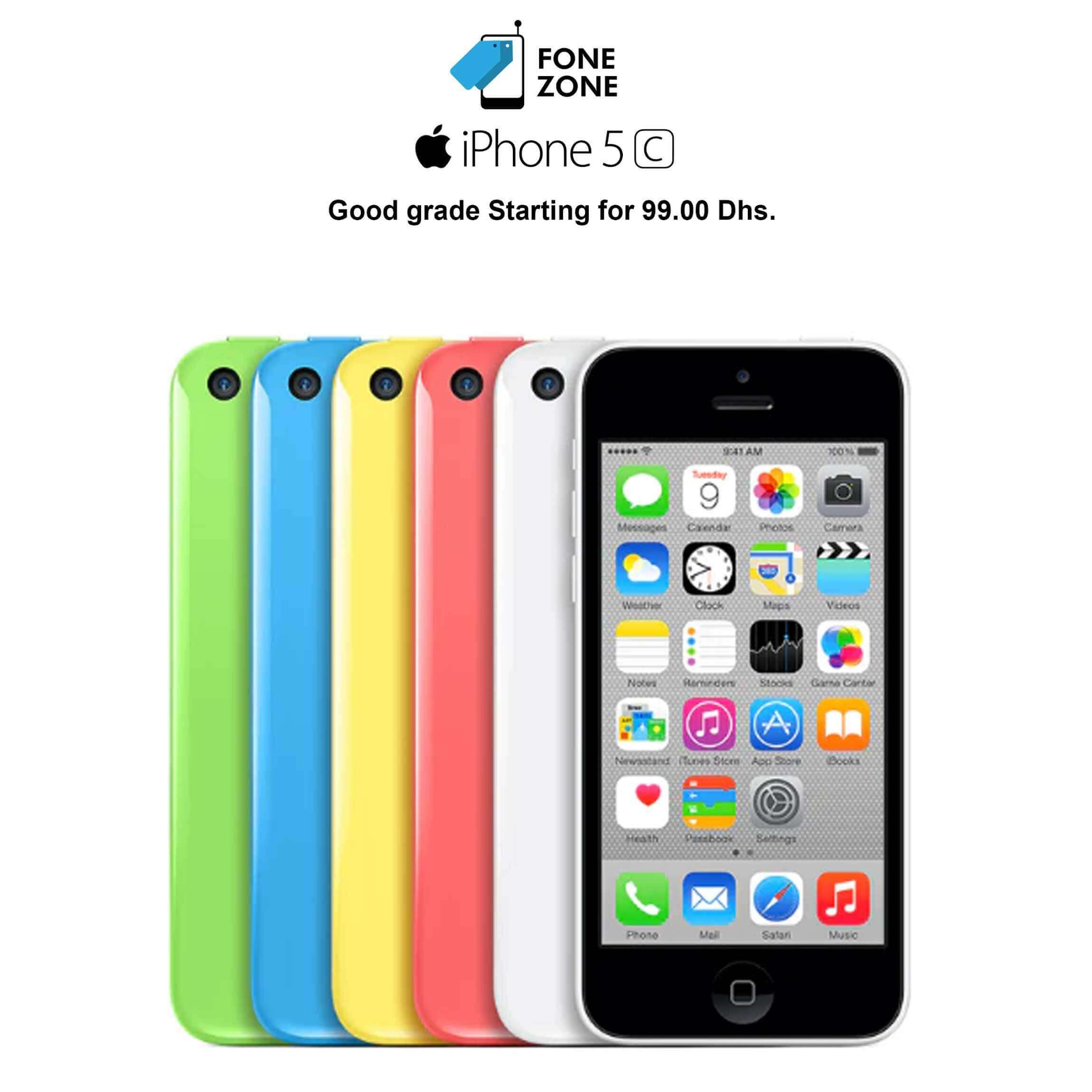 Apple iPhone 5c 32GB White B Grade | 1-2-4mp,1000-1999-mah,199-399