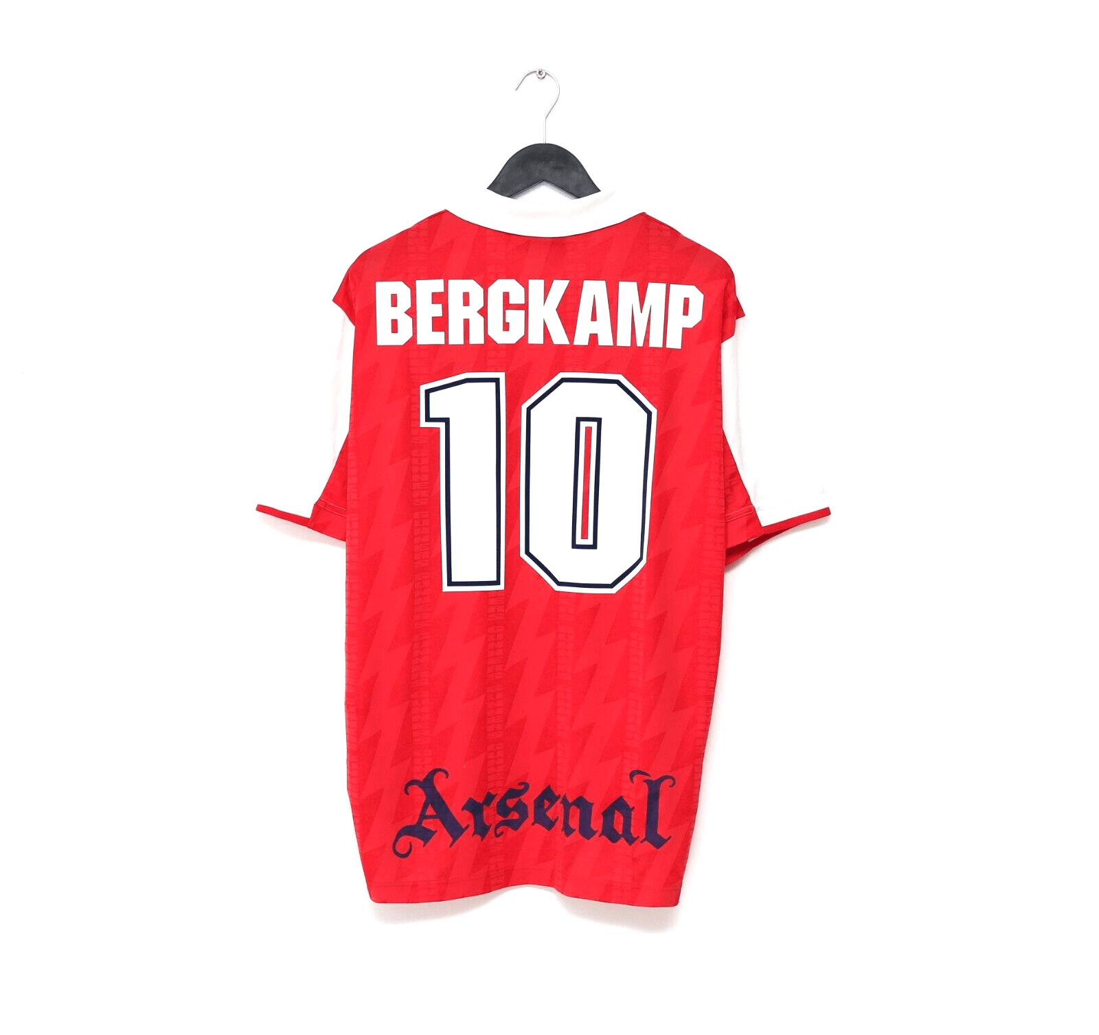 1994/96 Bergkamp #10 Arsenal Vintage Nike Home Football Shirt (L