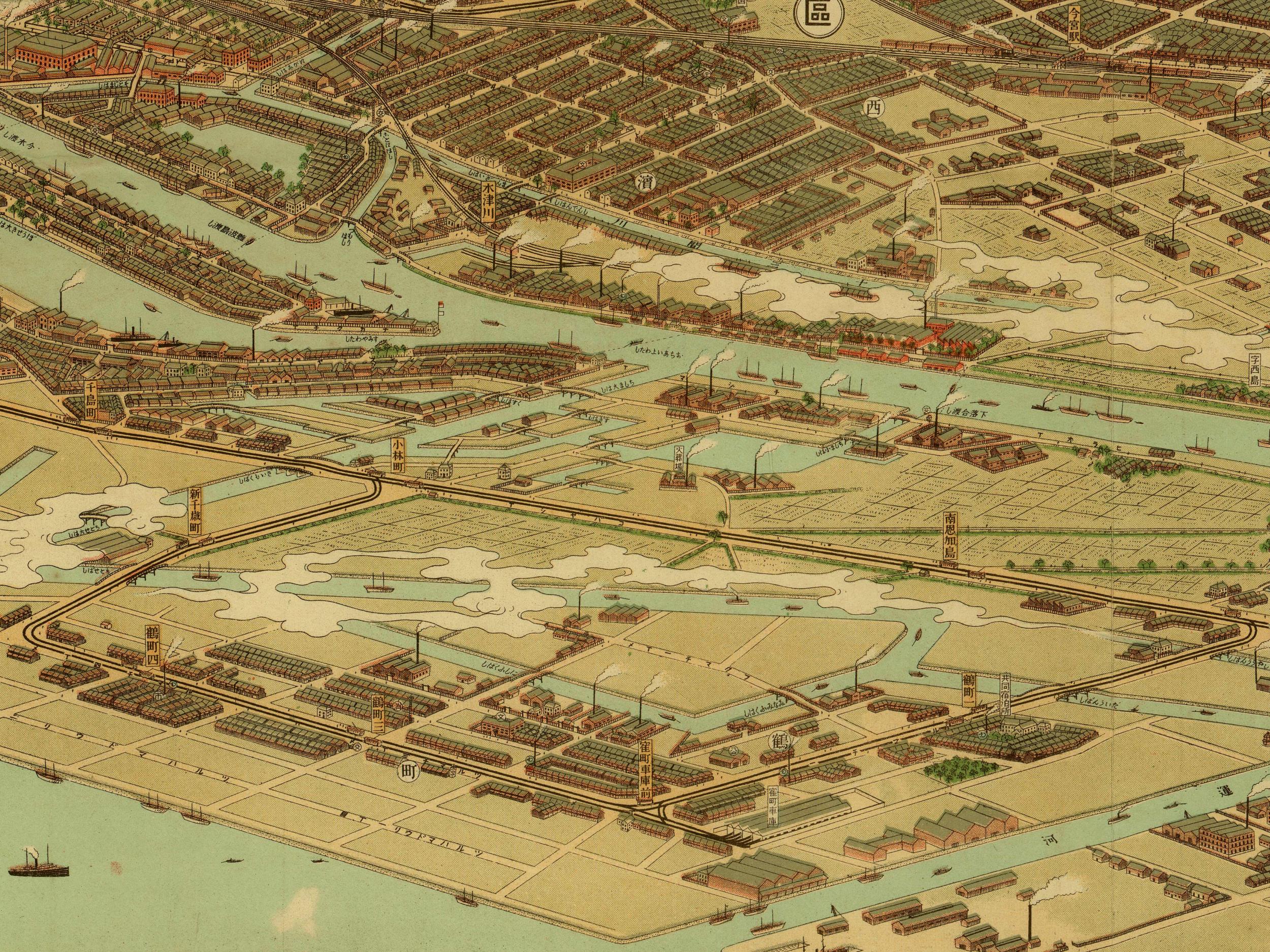 大阪市パノラマ地圖 | The fool on the web