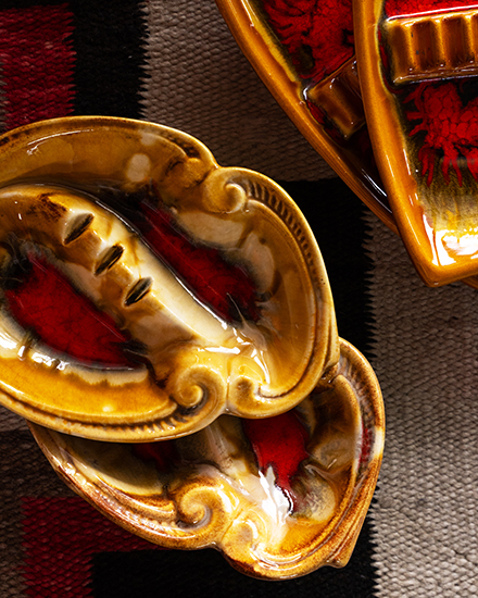 VINTAGE】60s Mid Century Marble Ashtray 