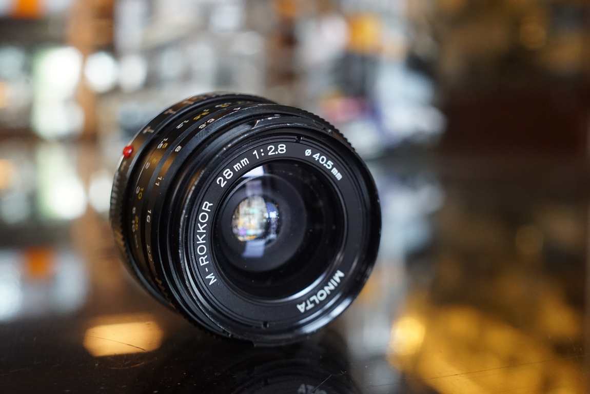 512) ＊ MINOLTA M-ROKKOR 28mm 1:2.8 現状品 カメラレンズ ミノルタ