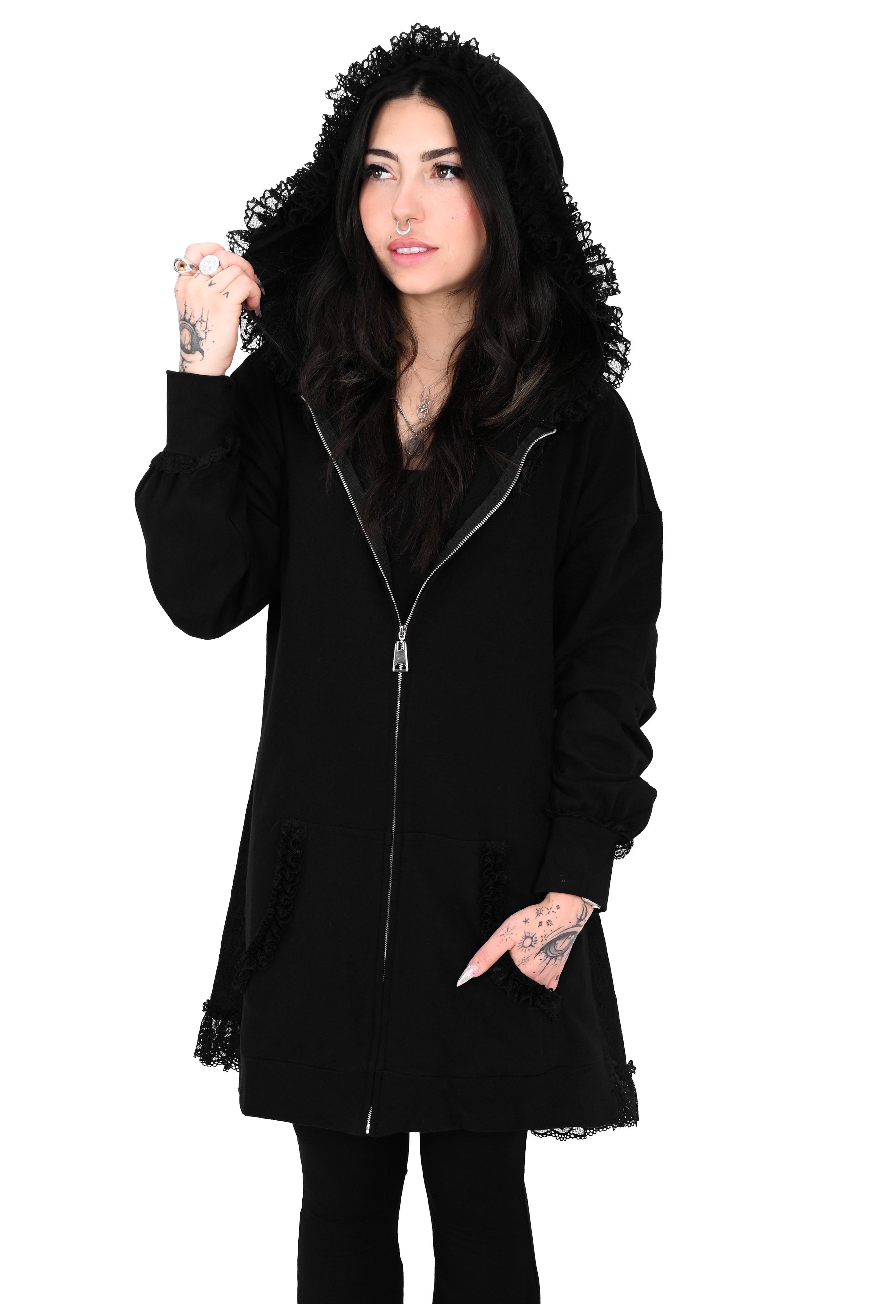 Lucy Ruffle Hoodie – FOXBLOOD