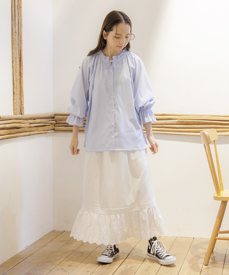 relax frill shirt ～ﾘﾗｯｸｽﾌﾘﾙｼｬﾂ | flower／フラワー公式通販