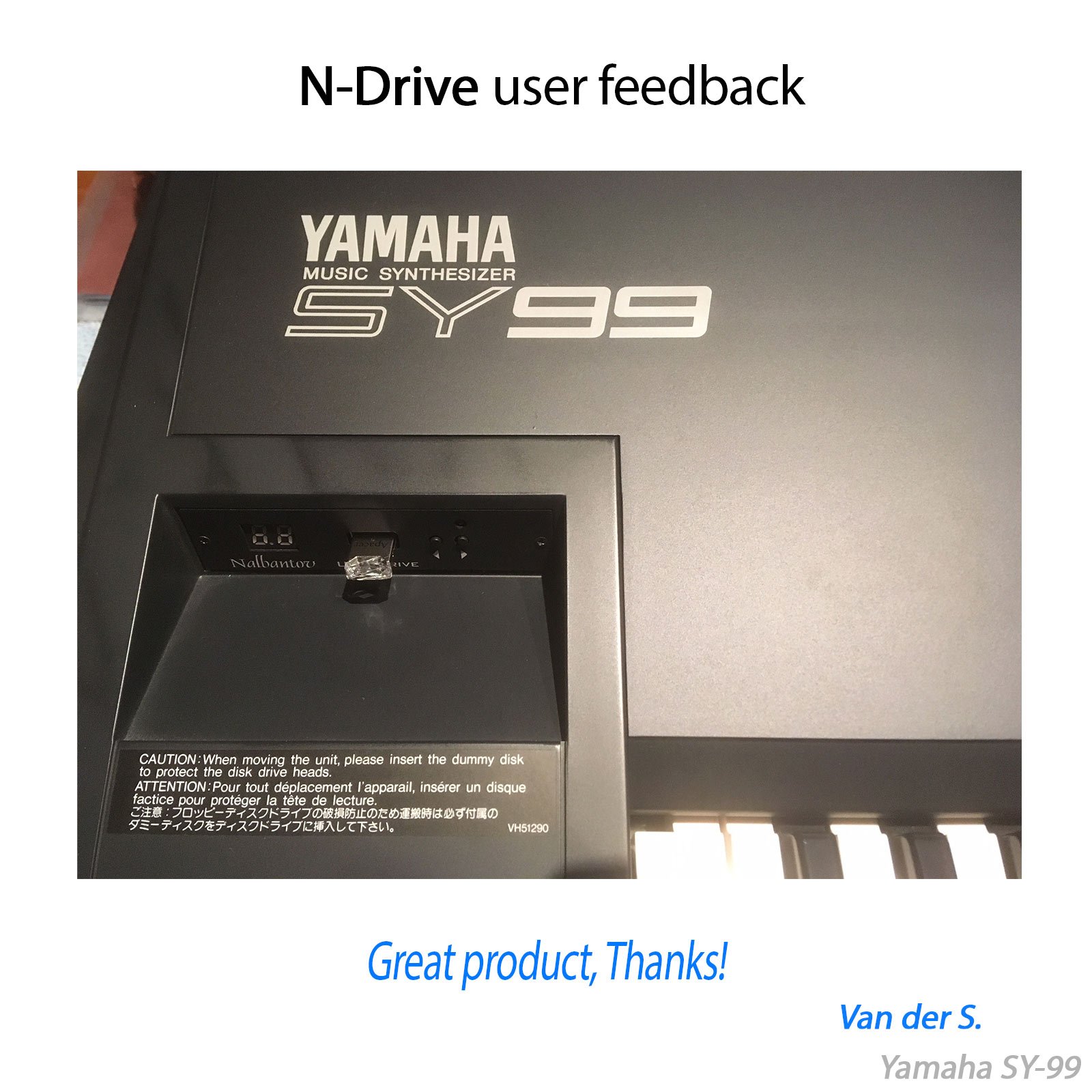 N-Drive 100 emulator for Yamaha Yamaha SY77 / SY99 | USB floppy