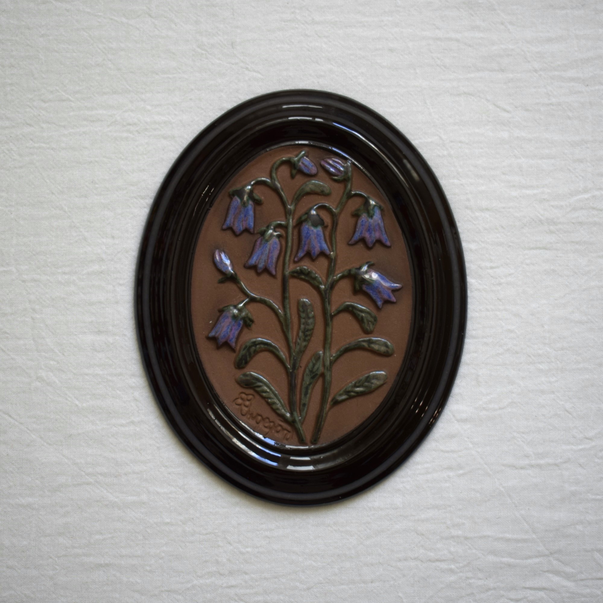 カンパニュラの陶板・オーバル / GABRIEL・ガブリエル / スウェーデン