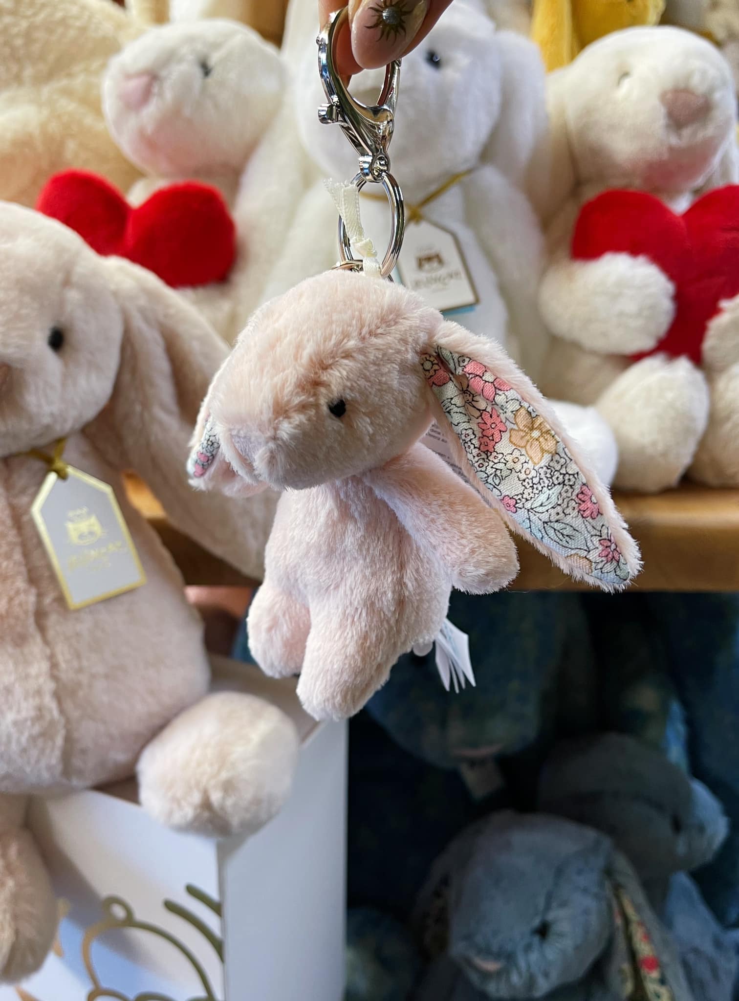 Jellycat Blossom Bunny Bag Charms | Soft Toys + Gifts