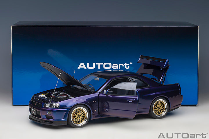 AUTOart 1/18 Nissan Skyline GT-R (R34) V-Spec ll Midnight Purple