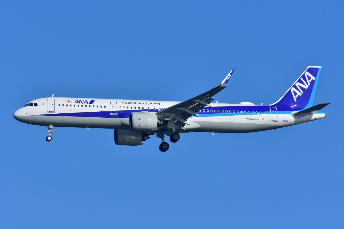 ANA、A321neo「JA144A」受領 羽田到着 | FlyTeam ニュース