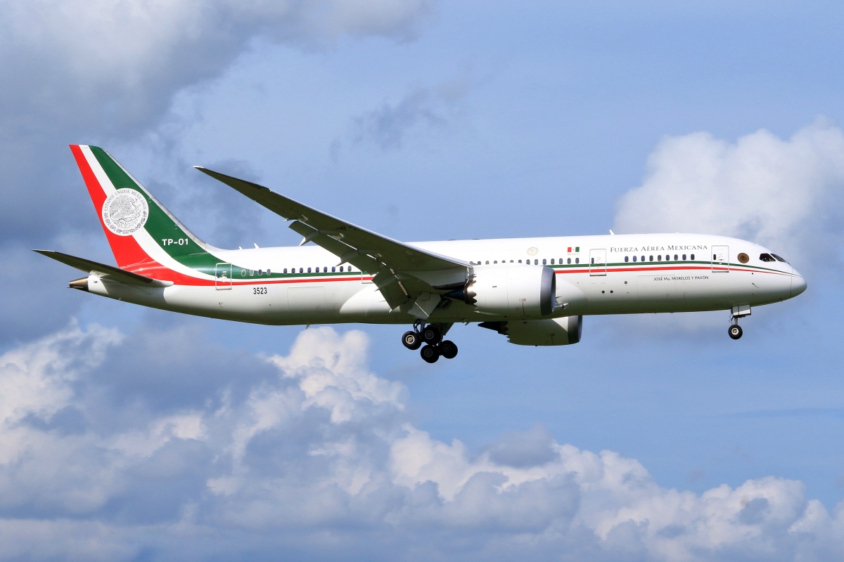 メキシコ政府専用機ボーイング787、売却噂される中 成田飛来 | FlyTeam