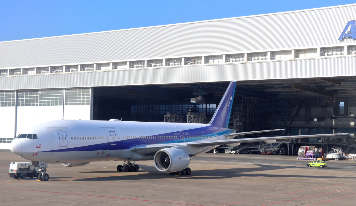 ANAのボーイング777-200ER「JA708A」離日、アメリカへフェリー