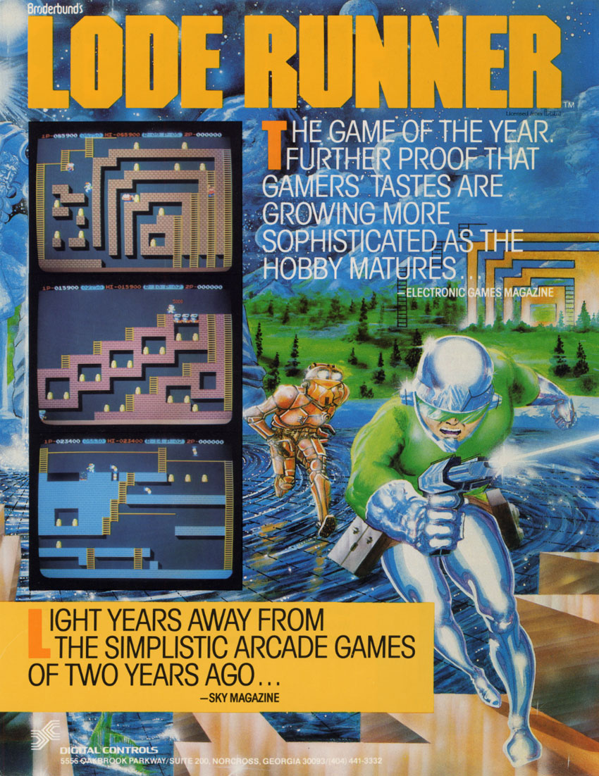 Lode Runner - Irem (Video Game, 1984) - USA | The Arcade Flyer Archive