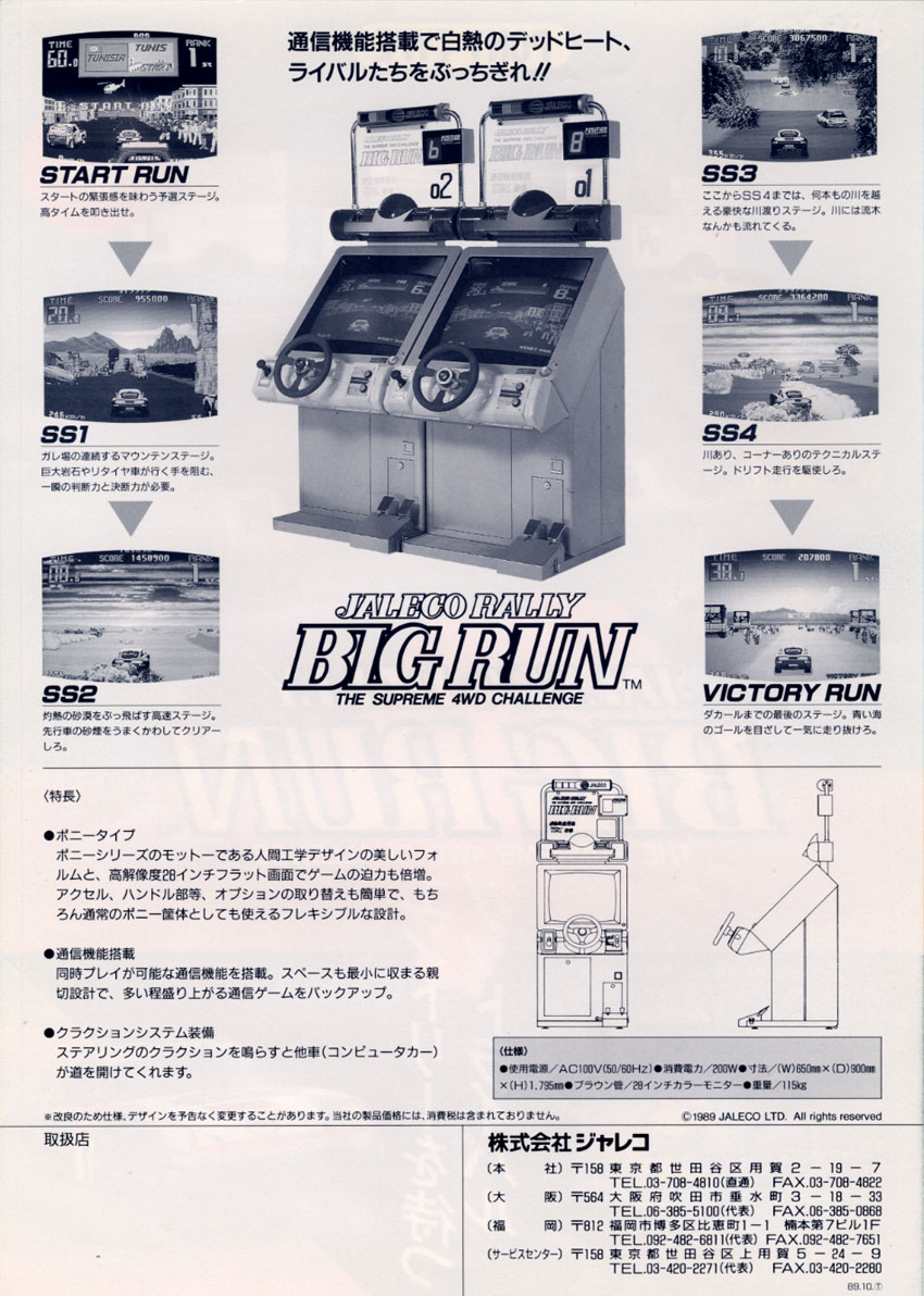 Jaleco Rally Big Run: The Supreme 4WD Challenge - Jaleco (Video