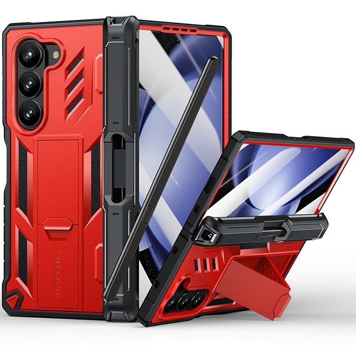 Samsung Galaxy Z FOLD 6 5G ケース: ヒンジ保護、Sペンホルダー