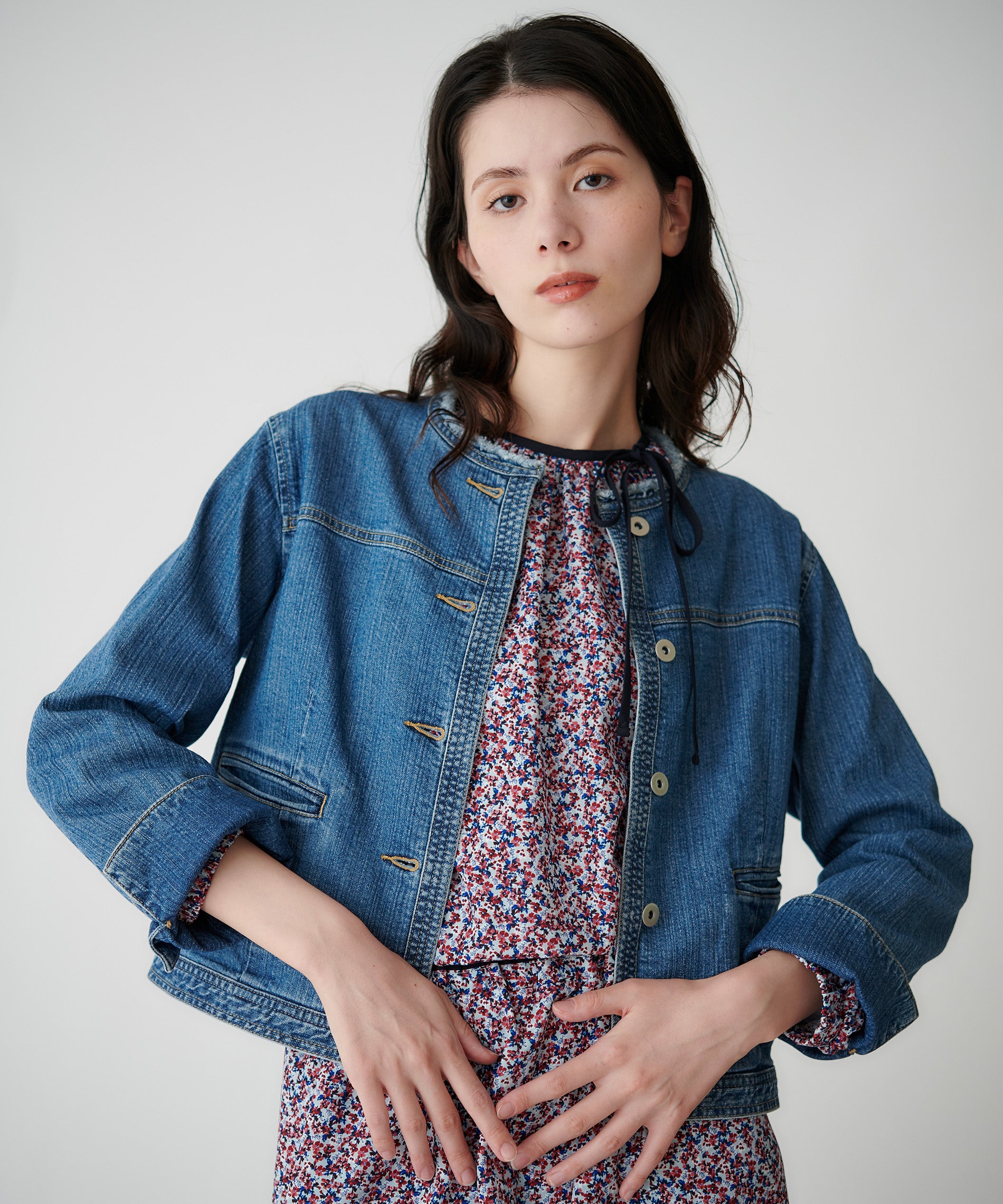 フラワープリントギャザーブラウス – FACE SANS FARD