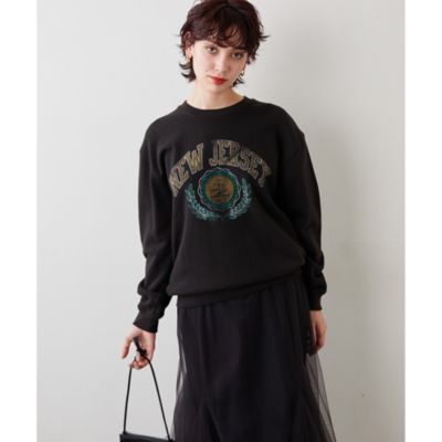 Whim Gazette(ウィム ガゼット)の【THE PAUSE】カレッジロゴスウェット