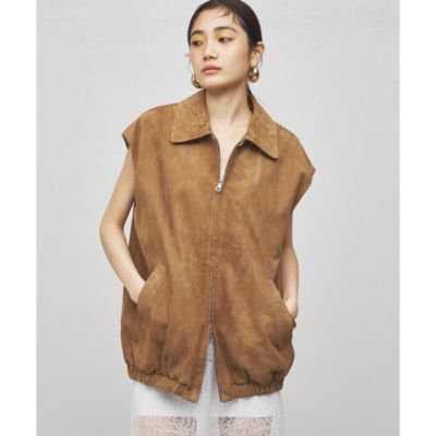 Whim Gazette(ウィム ガゼット)の【GEMINI】スウェードノースリーブ