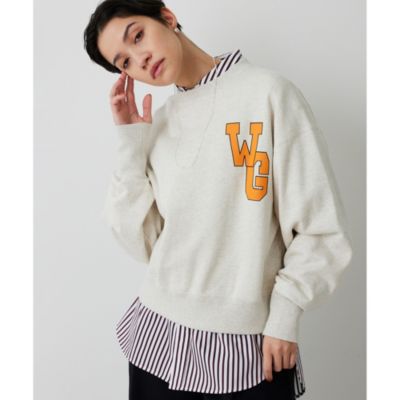 Whim Gazette(ウィム ガゼット)のワンポイントロゴ裏毛プルオーバー