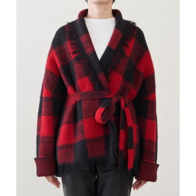 Whim Gazette(ウィム ガゼット)のウールジャガードニットガウン通販