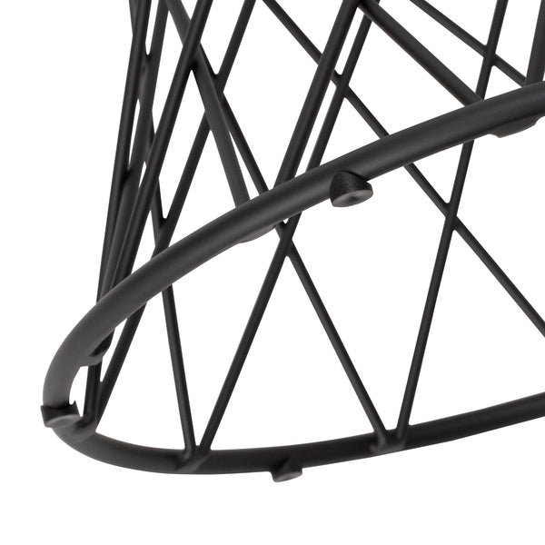 マーリア サイドテーブル クリア×ブラック φ500 | Francfranc（フラン