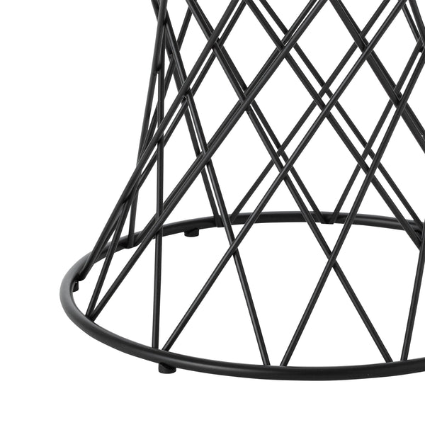 マーリア サイドテーブル ブラック×ブラック φ500 | Francfranc