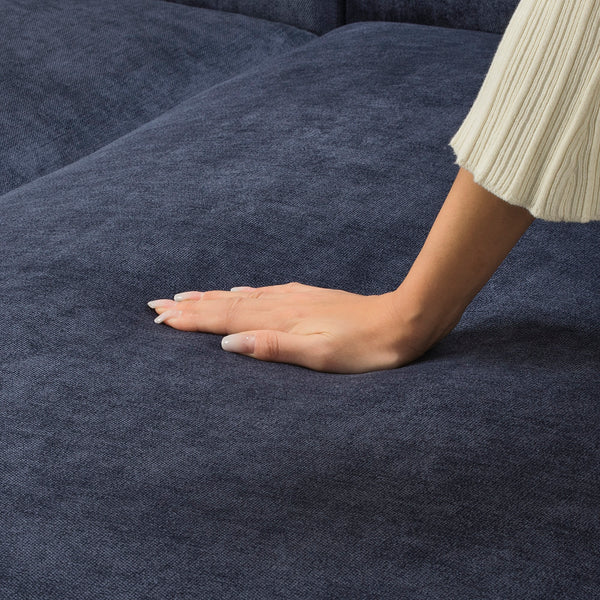 メーネ ソファ アーム L ネイビー（W810）【～2024年9月生産モデル