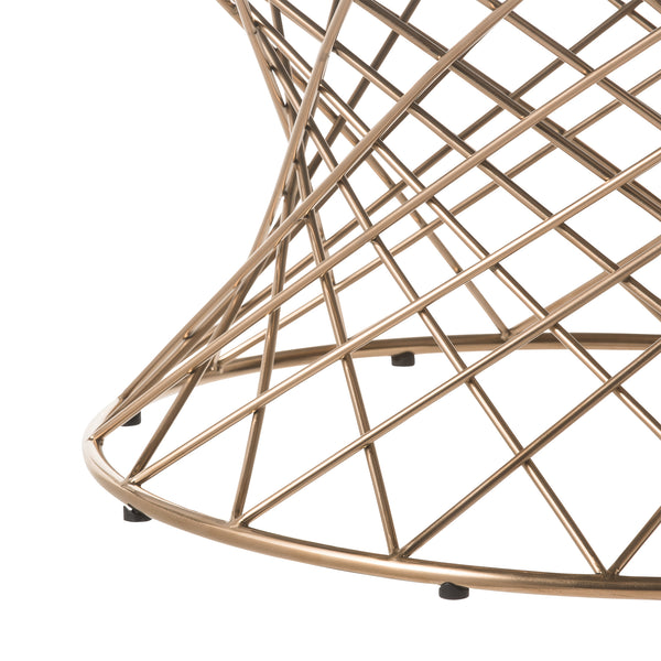 マーリア コーヒーテーブル クリア×ゴールド（φ800） | Francfranc