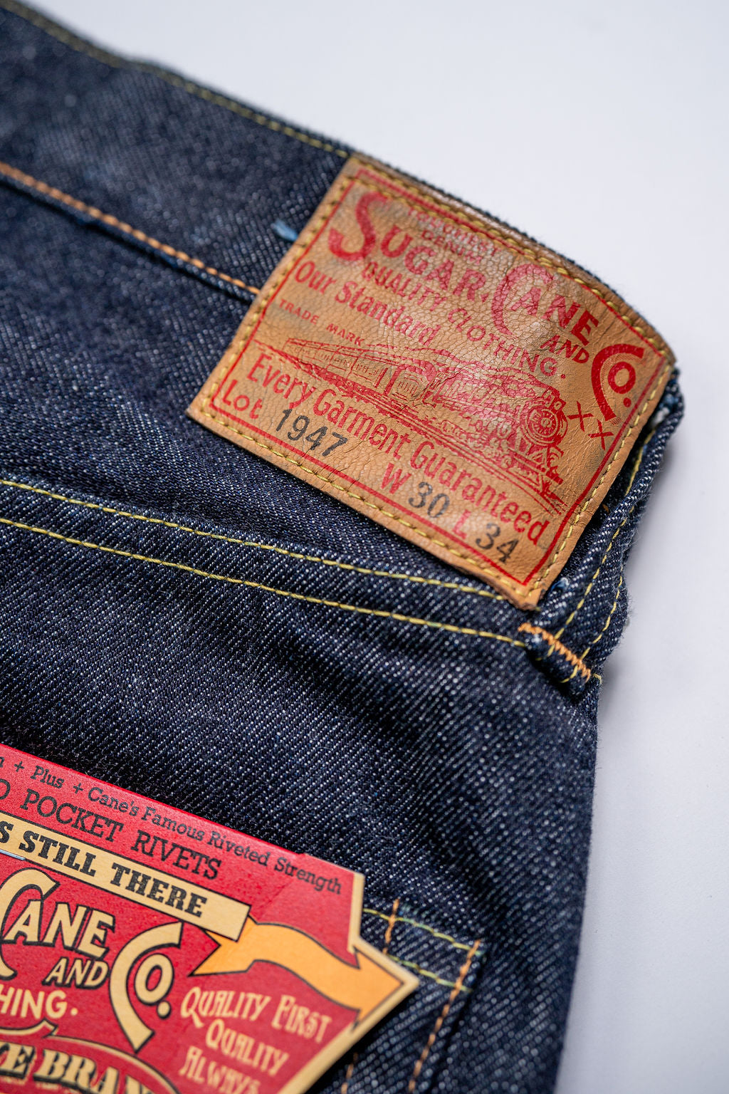 Sugar Cane 1947 Straight Leg - One Wash Japanese Selvedge Denim