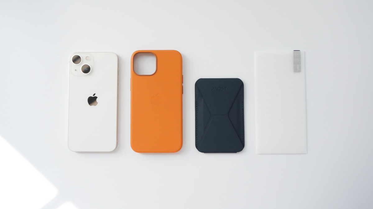 iPhone 13 miniと一緒に購入したアクセサリー【ケース、フィルム、MOFT